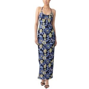 Sau Lee Womens  Sandra Dress, Blue